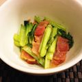 ザックmama's cooksnap of when they made 簡単★小松菜とベーコンの簡単おつまみ.