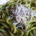 M字禿げ好き's cooksnap of when they made しらすと大葉のジェノベーゼパスタ.