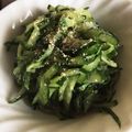 かびごん8's cooksnap of when they made ５分で１品【キュウリのごましそ和え】.
