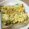 クック7YH7SY☆'s cooksnap of when they made 【朝食】アボカド×卵×マヨチーズトースト.