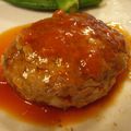 プチちゃん's cooksnap of when they made *牛肉ハンバーグ★ブルーベリーソース*.