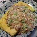 tamotan∞'s cooksnap of when they made 出汁巻き卵の納豆がけ.