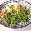 よこやまw's cooksnap of when they made 鶏ひき肉と水菜のどんぶり.