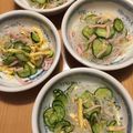 鈴＊花's cooksnap of when they made きゅうりとハムの春雨酢の物風サラダ.
