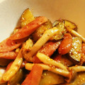 MMNkitchen's cooksnap of when they made 茄子ソーセージの粒マスタード炒め∞.