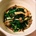 Akihara710's cooksnap of when they made ニラとしめじの中華風和え物.