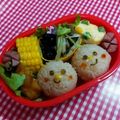 たにたーに's cooksnap of when they made キャラ弁にも♡簡単♪ツインズさくらんぼ.