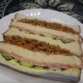 ジョングレ's cooksnap of when they made 焼きそばトーストサンド.