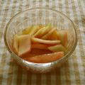 *ひろみ*'s cooksnap of when they made スイカの皮でポリポリ即席お漬物.