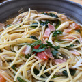 sakikorin's cooksnap of when they made ワンパン☆白だし！舞茸とトマトの和風スパ.