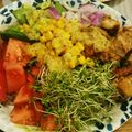 ハッピィ0730's cooksnap of when they made ヘルシー雑穀胸肉丼.