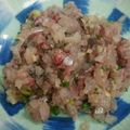 マミムーコ's cooksnap of when they made パパ特製☆鯵のタタキ♥.