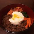 まめちmam's cooksnap of when they made ひき肉でビビンパ♪温玉のっけ♪.