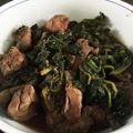 ♪marin♪'s cooksnap of when they made 栄養いっぱい！鶏肝とホウレン草の甘辛炒め.