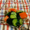 にゃにゃ☆☆☆'s cooksnap of when they made きゅうりとトマトのさっぱり酢の物.