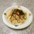 ＠迷子＠'s cooksnap of when they made 卵黄1個で✩和風カルボナーラうどん.