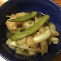 らふてぇ☆甘党's cooksnap of when they made スナップエンドウたっぷり炒め煮..♪*ﾟ.