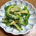 chi−ちゃん's cooksnap of when they made 苦み野菜ゴーヤとピーマンの塩麹和え.