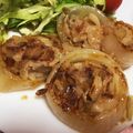 クックVS4TA8☆'s cooksnap of when they made 豚肉のオニオンリングソテー.
