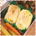 nakamucchi's cooksnap of when they made 玉子ハムコーンの甘い玉子焼き♡.
