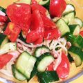 やんぬ's cooksnap of when they made トマトとツナでサラダ風 冷製パスタ.