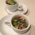猫リン's cooksnap of when they made 豆腐に♪ご飯に♪オクラと茗荷の麺つゆ和え.