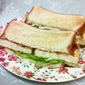 龍青空ママ's cooksnap of when they made ダイエット中のカツサンド風☆豆腐サンド.
