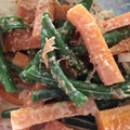 け〜〜ちゃん's cooksnap of when they made いんげんとニンジンのマヨポン和え.