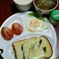 ともちゃん（＾０＾）'s cooksnap of when they made バジルトースト.