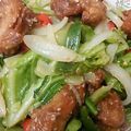kimimaruo's cooksnap of when they made から揚げと春キャベツのピリ辛回鍋肉.