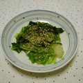 *ひろみ*'s cooksnap of when they made レタスの外葉のさっと炒め.