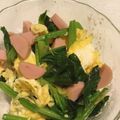 まろちゃん♥︎ぽぽ's cooksnap of when they made ふんわり玉子とほうれん草のホットサラダ.