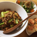 こだゆきちゃん's cooksnap of when they made 小松菜とひき肉の玉子とじ♪.
