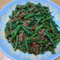 うのっこリー's cooksnap of when they made 麻婆風♪ひき肉といんげんのピリ辛炒め.