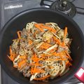 megomo's cooksnap of when they made きんぴら風☆牛肉炒め.
