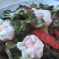 chi\chi's cooksnap of when they made 揚げギョーザのさっぱり焼き肉風サラダ.