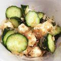 yukanada's cooksnap of when they made きゅうりとクリームチーズのおかか和え.