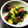 takana818's cooksnap of when they made 焦がしねぎ醤油ベースのまぐろアボカド丼.