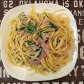 まめりんず's cooksnap of when they made 簡単★ほうれん草のクリームパスタ.