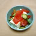 *ひろみ*'s cooksnap of when they made トマトときゅうりのキムチ冷奴♪.