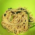 マトりん's cooksnap of when they made お箸で食べる♬小松菜と油揚げの和風パスタ.