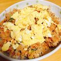 すずぴ。's cooksnap of when they made オムライス？いやいや、オムおから！.
