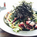 kaokaofood's cooksnap of when they made 小松菜とタコの和風パスタ.