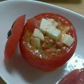 kuni_fe's cooksnap of when they made 【ベジココット】トマトの器でカプレーゼ♪.
