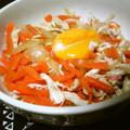 J・0505's cooksnap of when they made 鶏ささみと新玉ねぎのユッケ風.