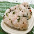 赤い電話's cooksnap of when they made 冷めてもおいしい♡梅しそ昆布のおにぎり♡.