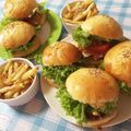 花団子＊'s cooksnap of when they made ハンバーガー(てりやき).