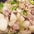 にわかぱりじぇんぬ's cooksnap of when they made 豚肉とカブの塩レモン炒め.