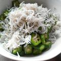 スージー＆ジル's cooksnap of when they made ♡☆簡単小鉢♪おくらのたっぷりしらすのせ.