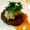 渋谷お饅頭コンバット's cooksnap of when they made 和風ハンバーグ.